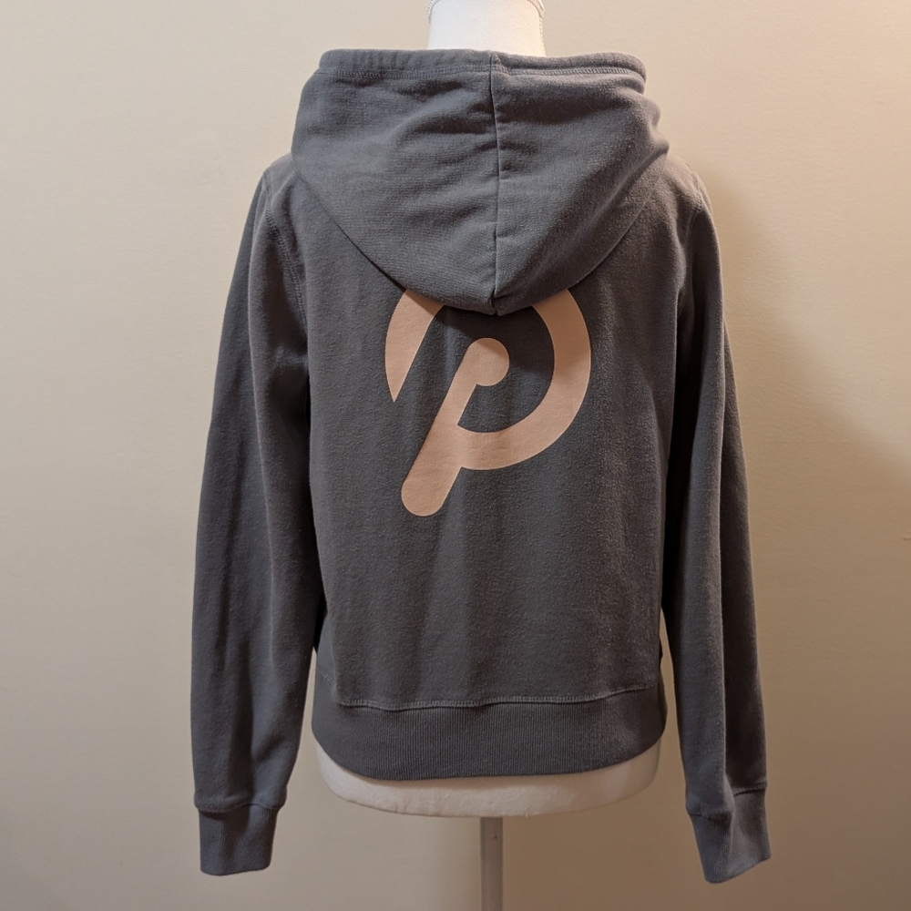 Peloton Women's Gray Zip-Up Hoodie - Picture 3 of 8